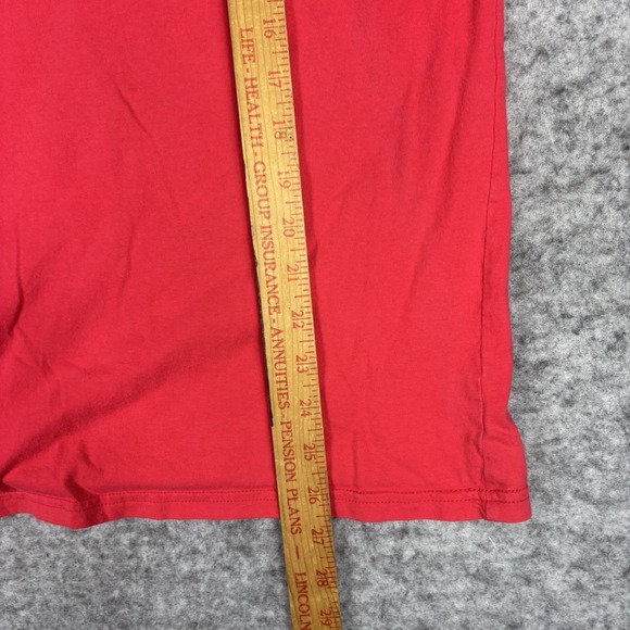 Champion Short Sleeve Graphic Logo Crewneck T Shirt Men's XL Red Orange - Picture 3 of 7